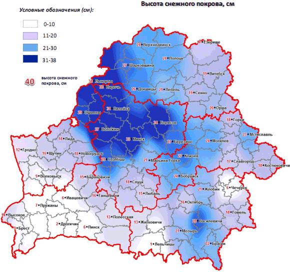 Климатическая карта беларусь